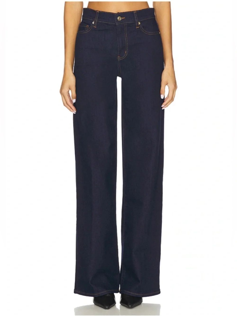 FRAME Jeans NWT Le Slim palazzo REVOLVE Wide Leg High Waist Rinse Size 28